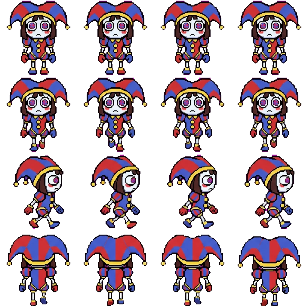 Pomni movement sprite