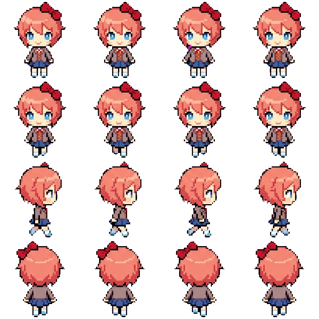 Sayori movement sprite