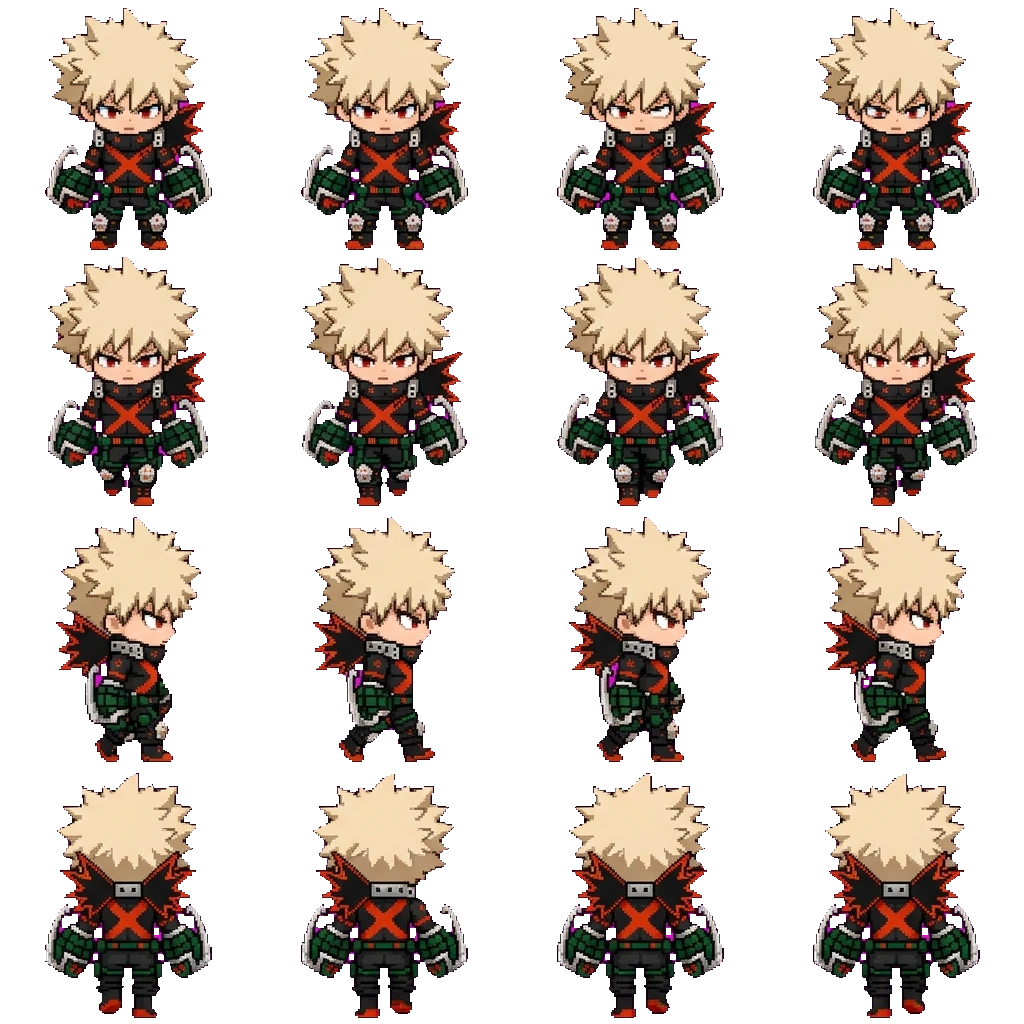 Katsuki Bakugo movement sprite
