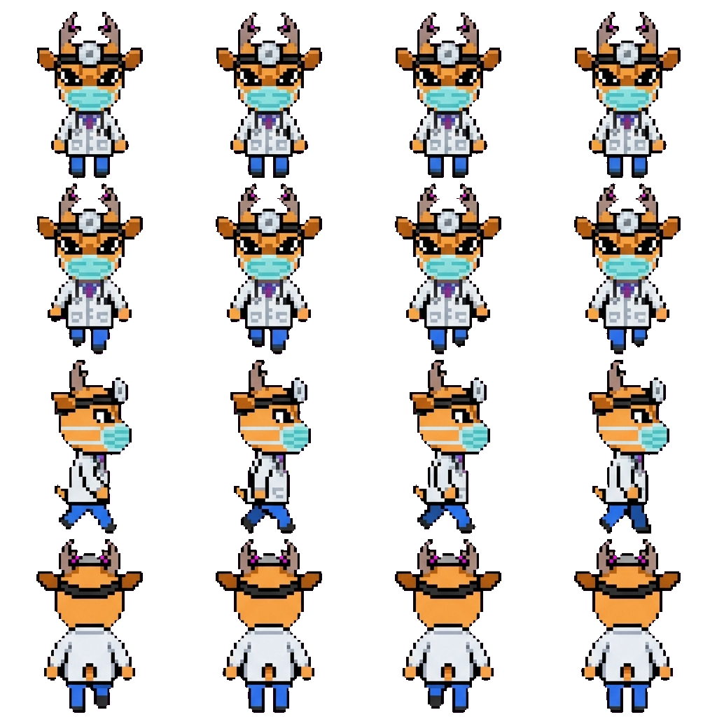 Dr Harlow movement sprite
