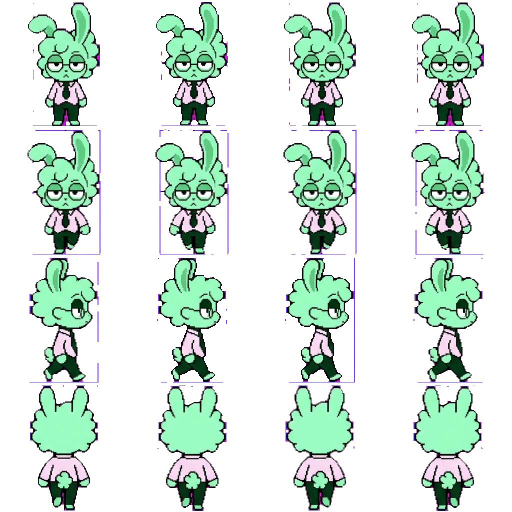 Newscaster movement sprite