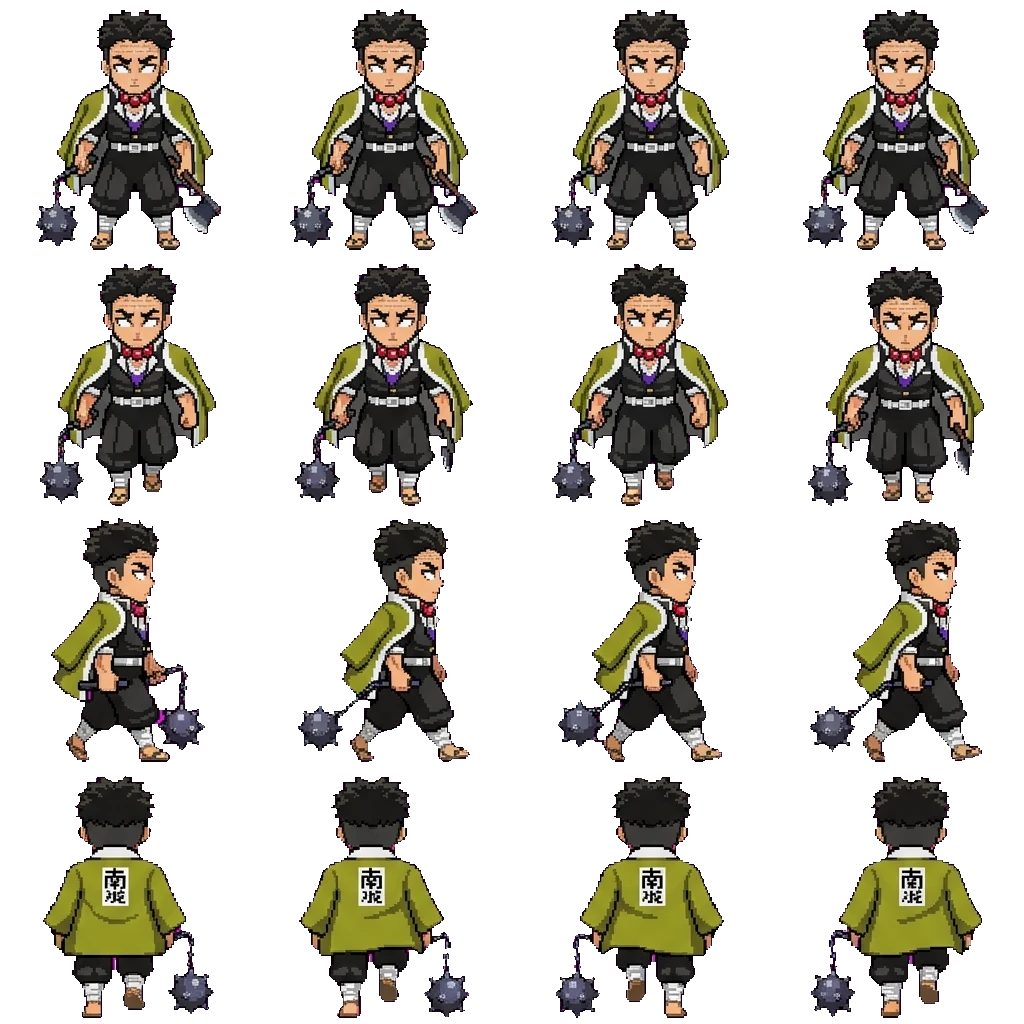 Gyomei Himejima movement sprite