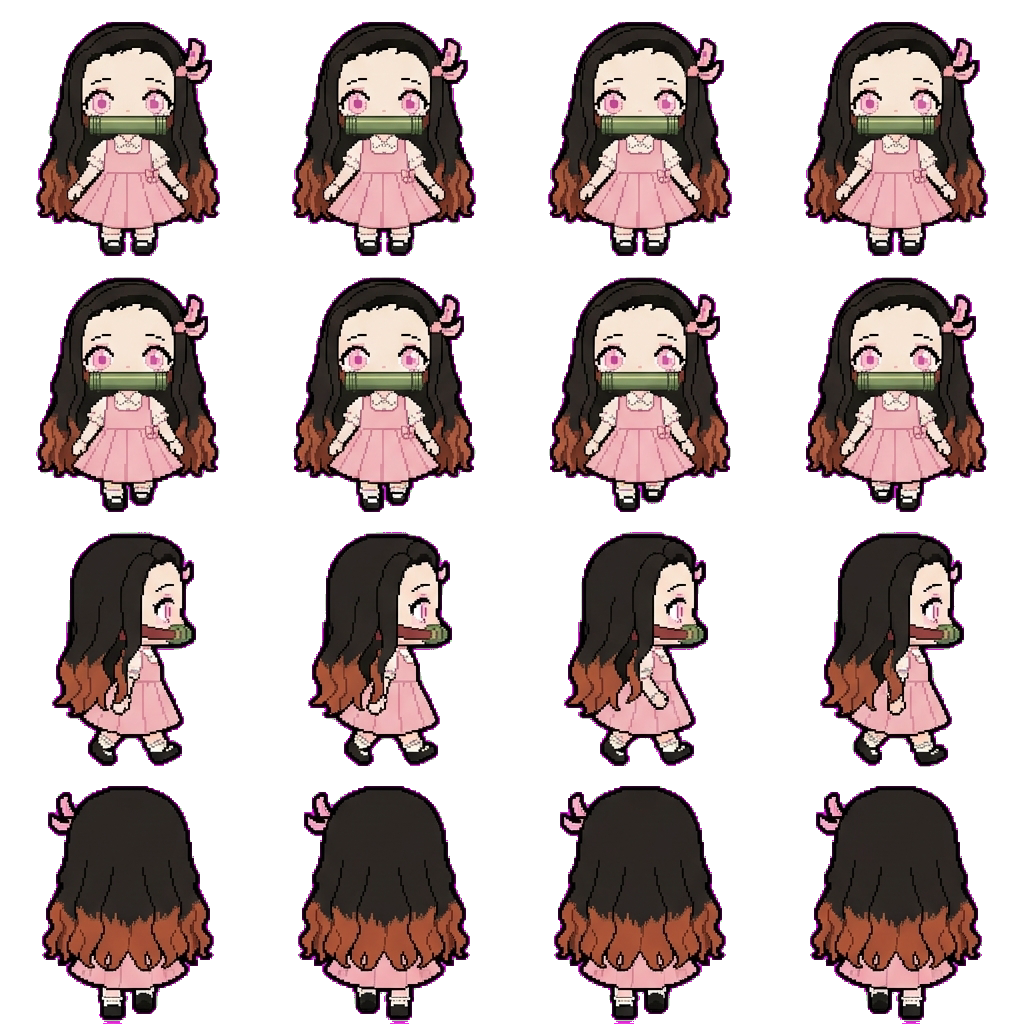 Nezuko movement sprite