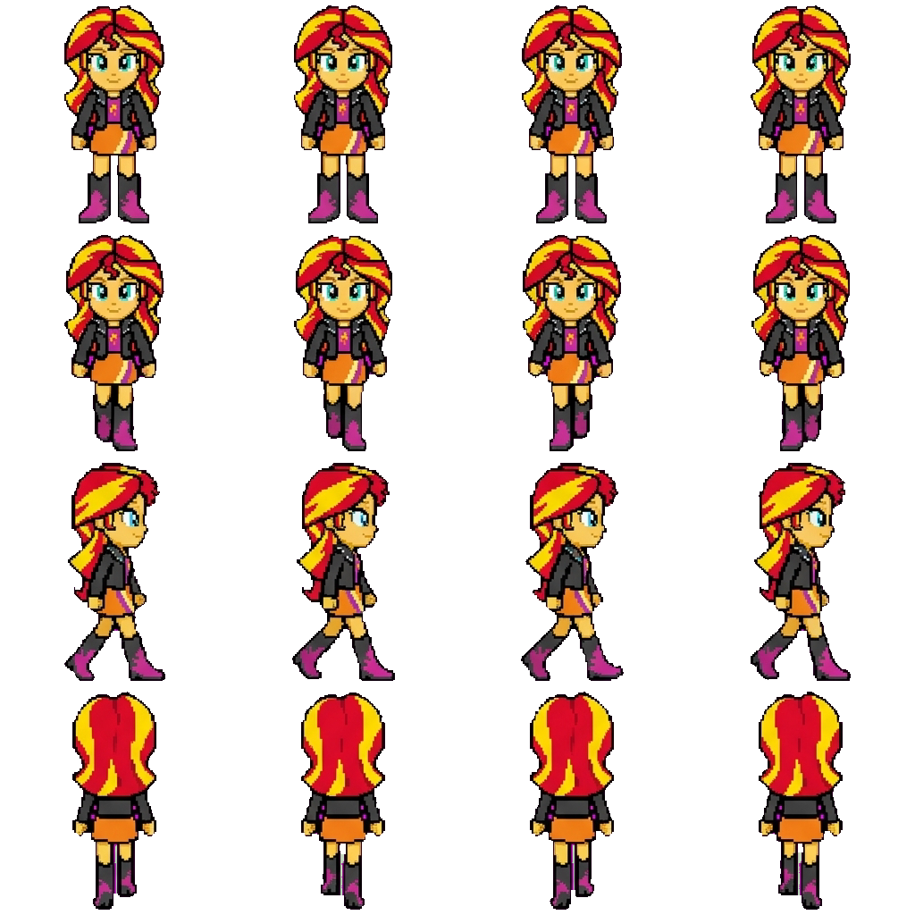 Sunset Shimmer movement sprite