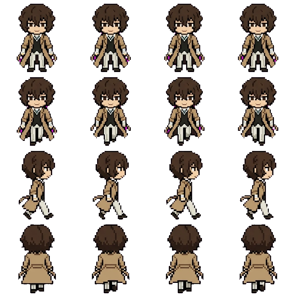 Osumo Dazai movement sprite