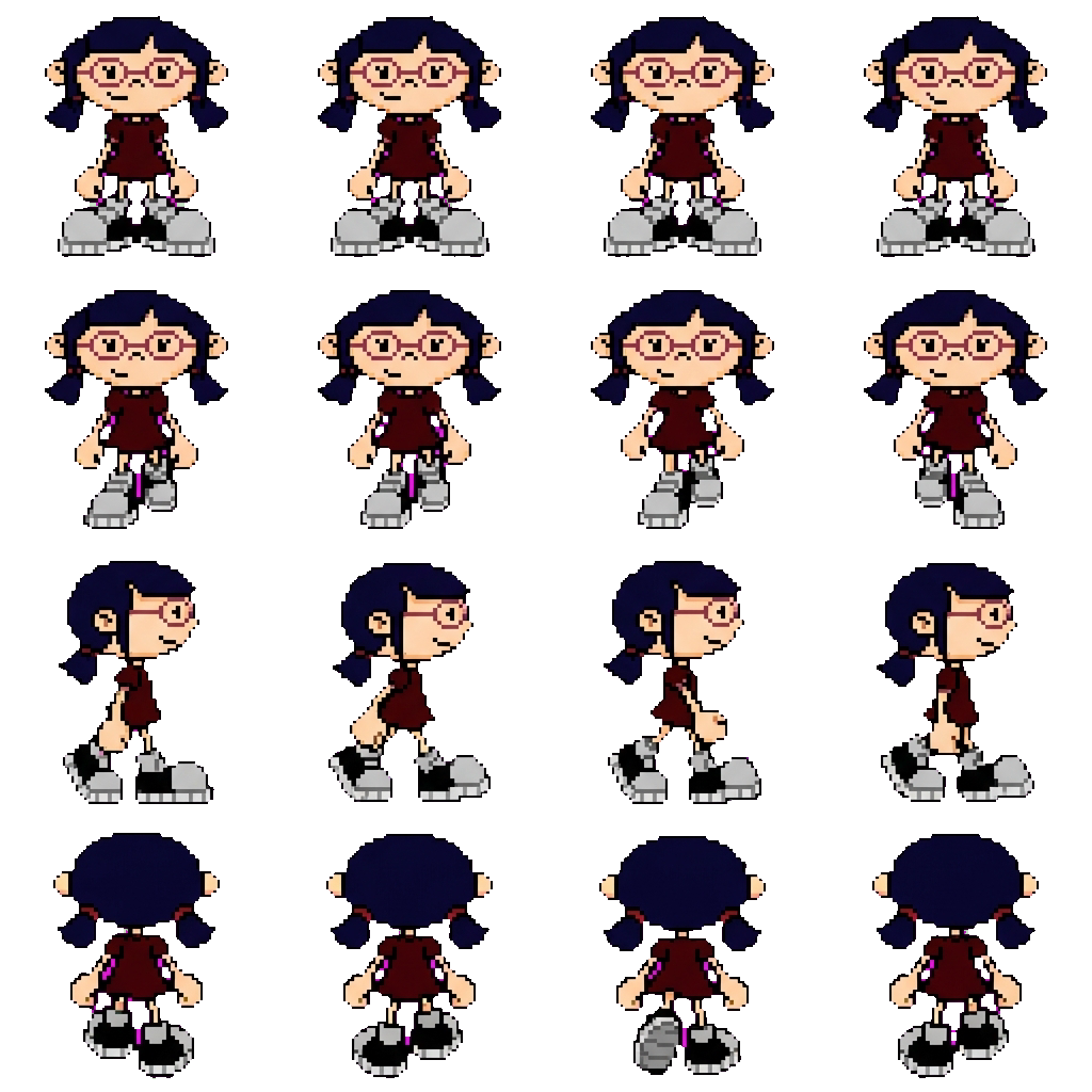 Numbuh 7 movement sprite