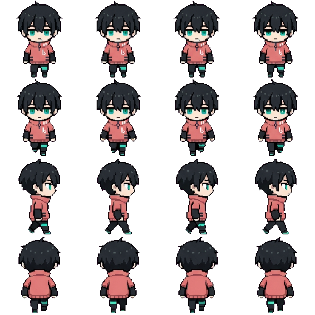 Fin movement sprite