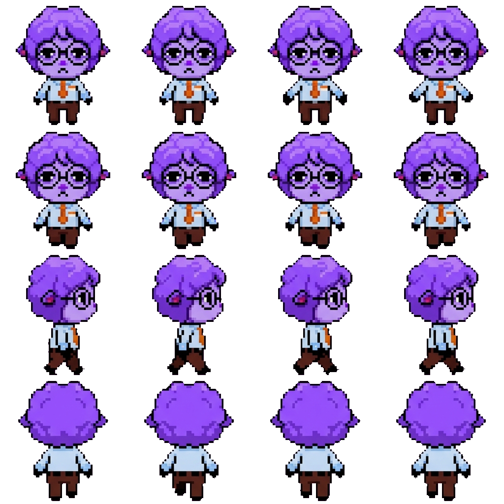 Secretary movement sprite