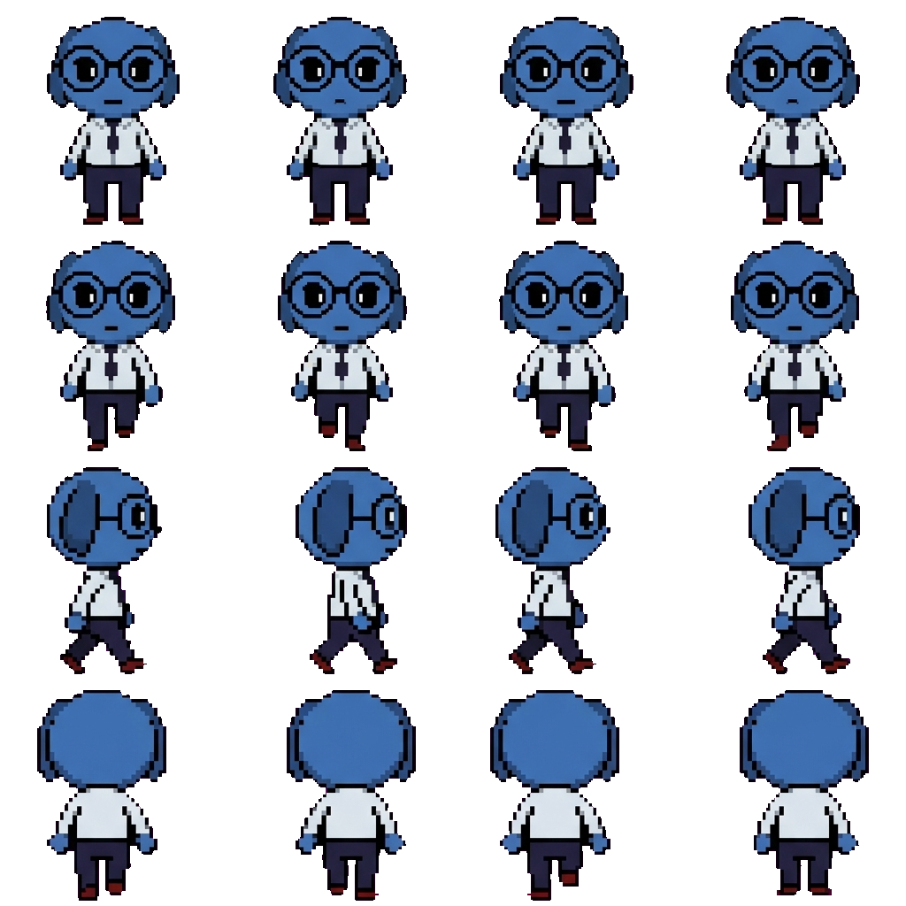 Secretary movement sprite