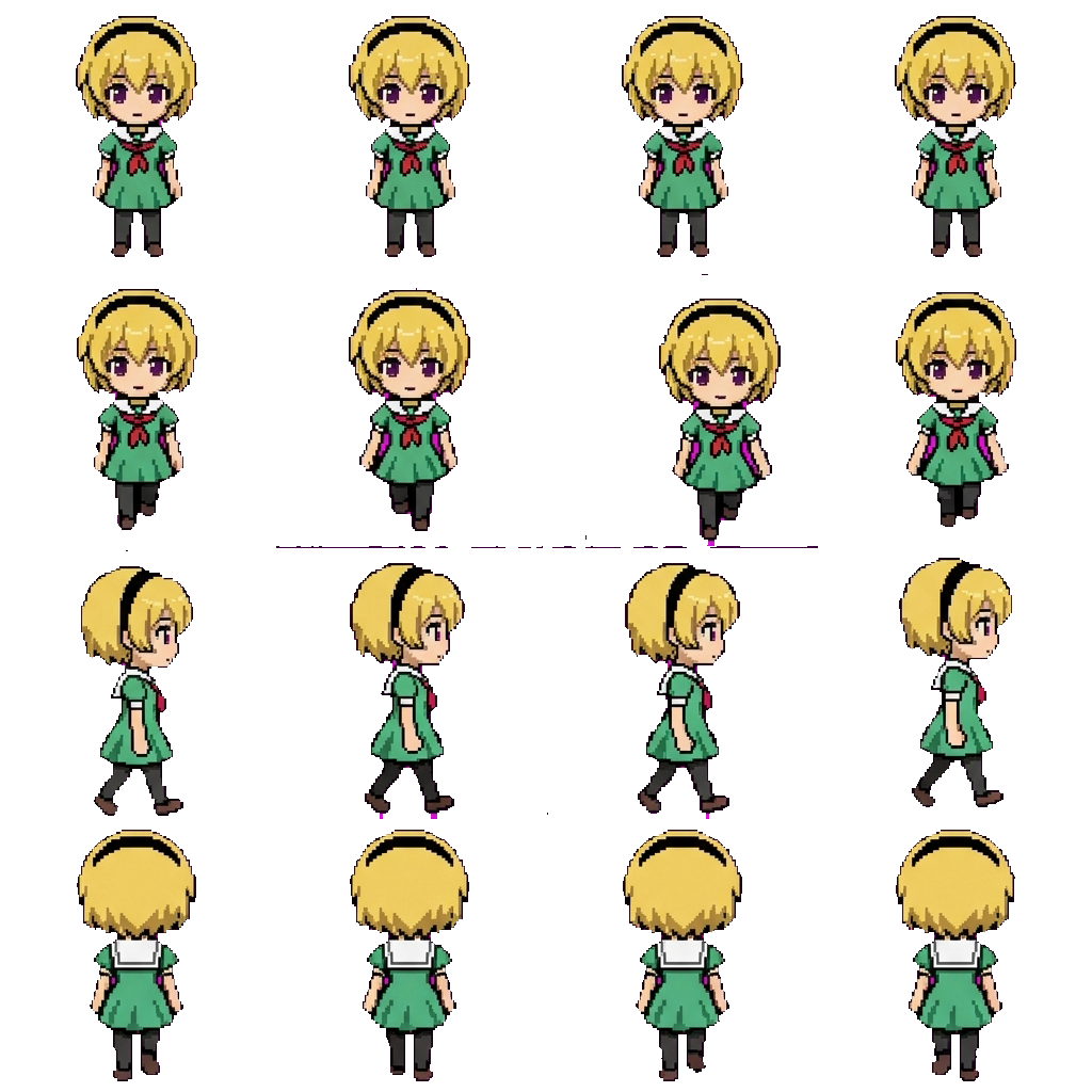 Satoko movement sprite