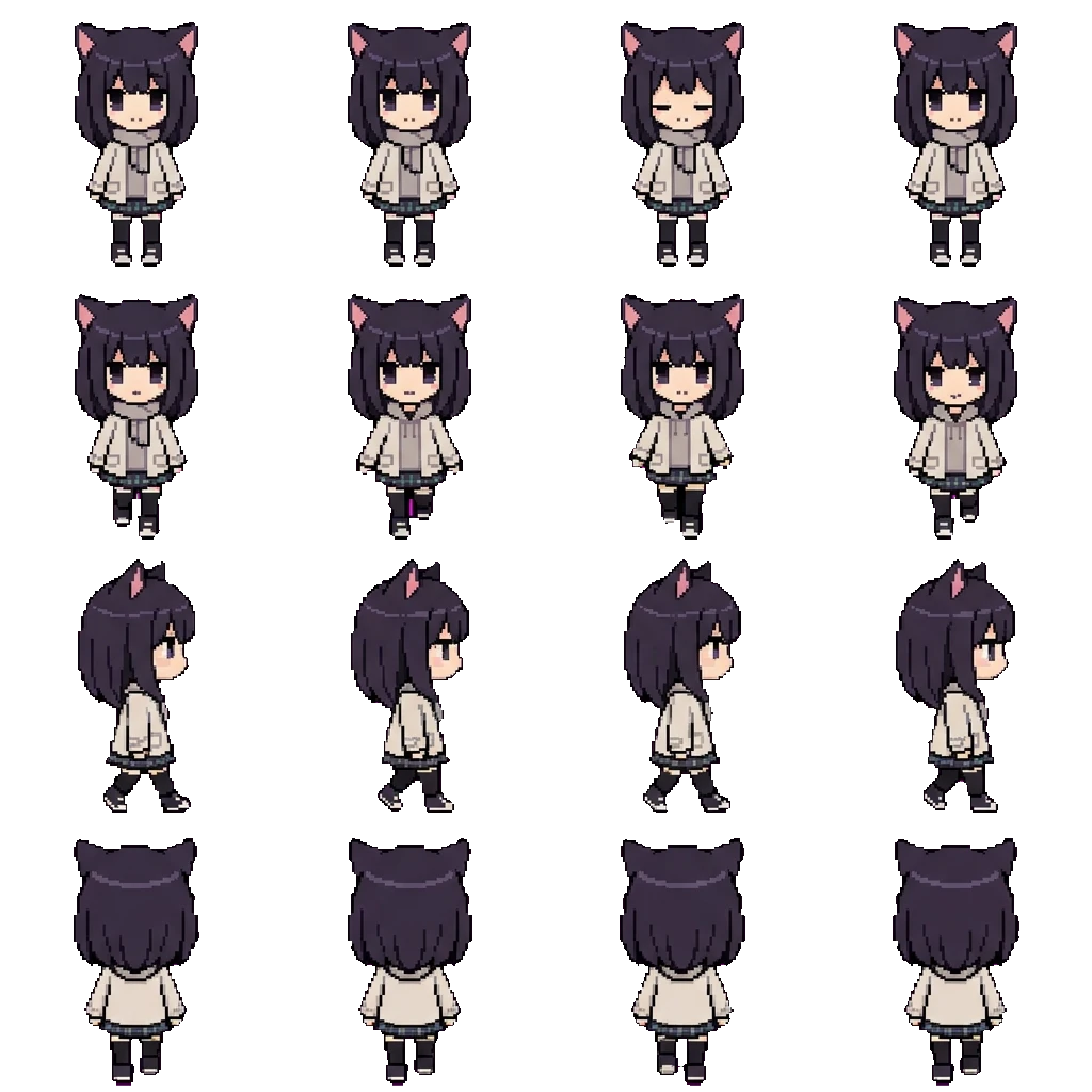 Мико movement sprite