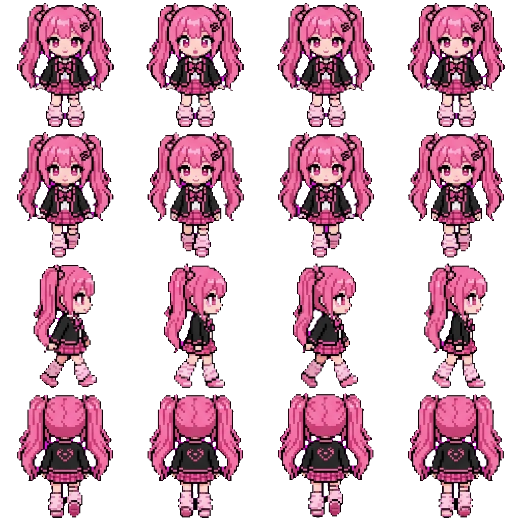 Mika movement sprite