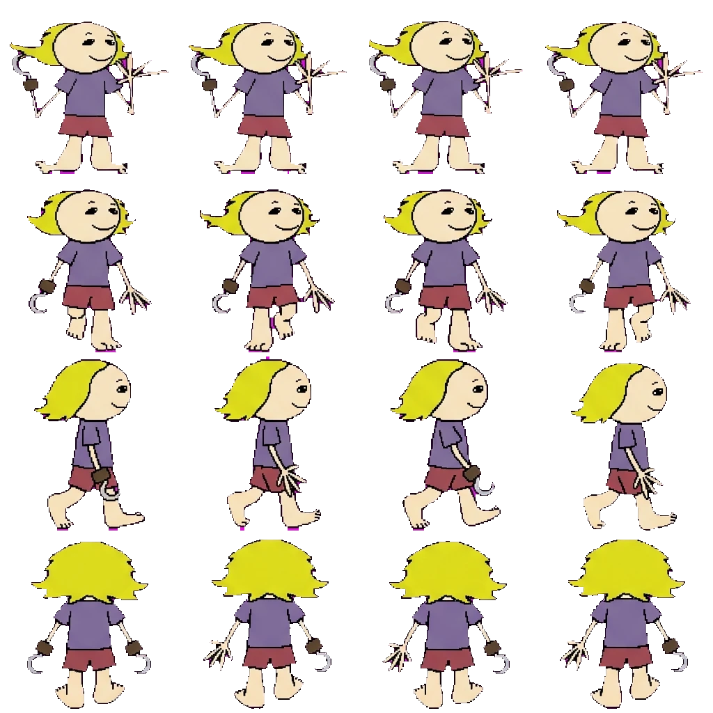 Rooster movement sprite