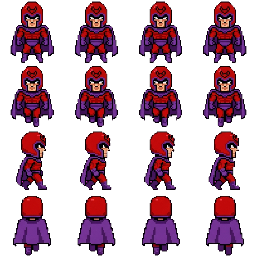 Magneto movement sprite