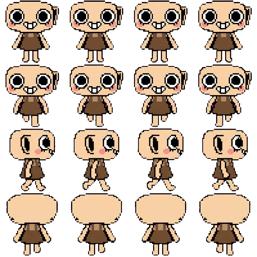 Shelly movement sprite