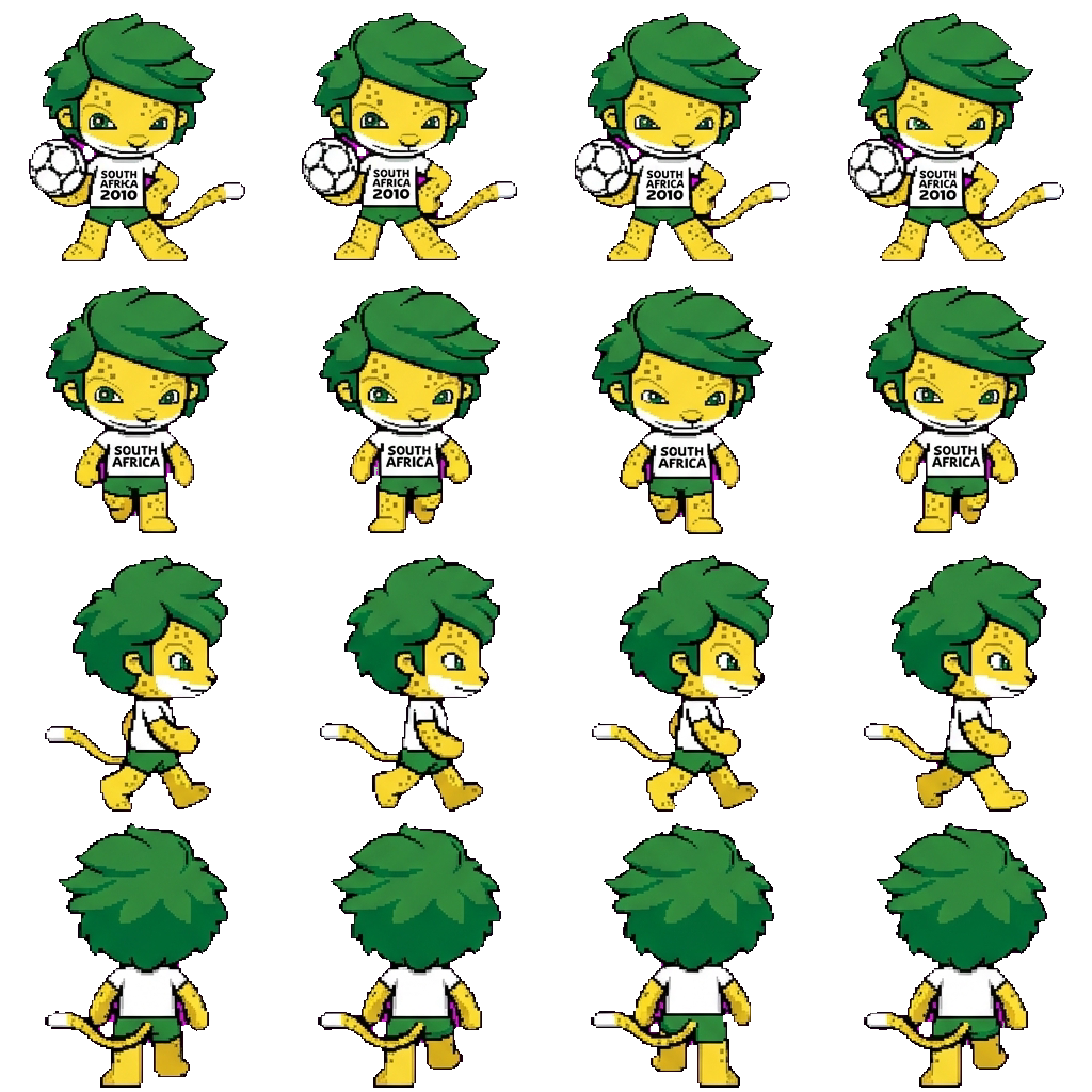 Zakumi movement sprite