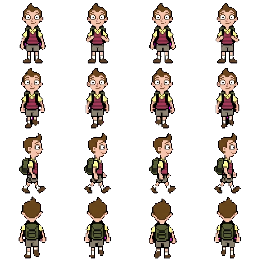 Milo Murphy movement sprite