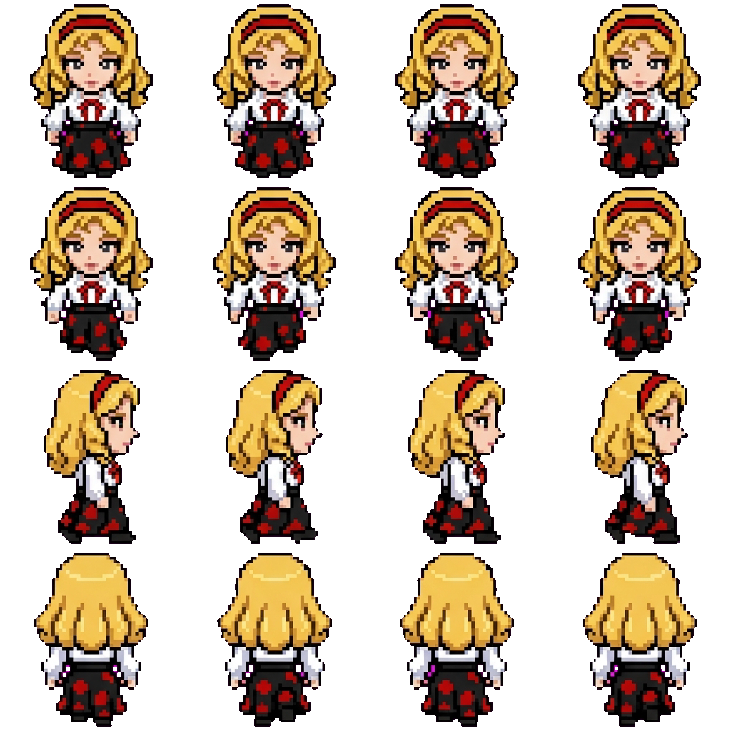 Fukiko Ichinomiya movement sprite