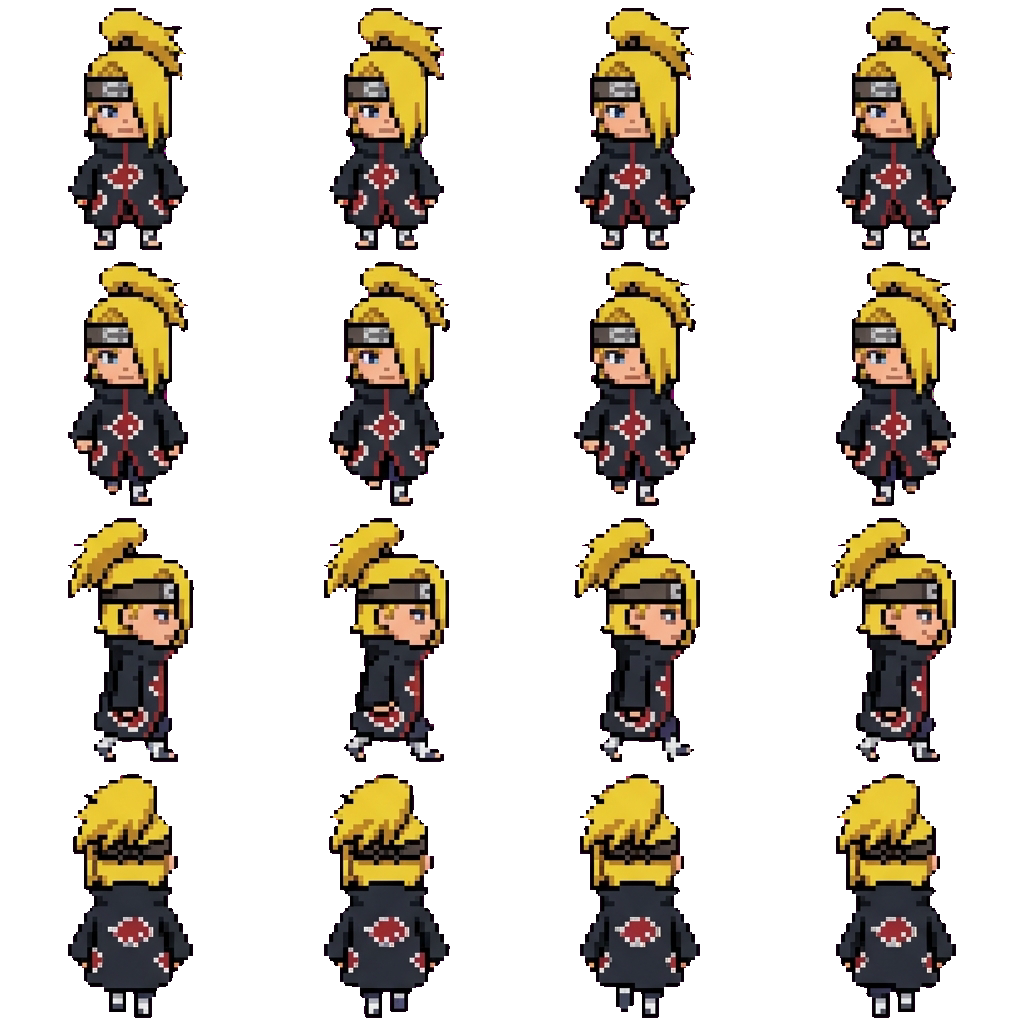 Deidara movement sprite