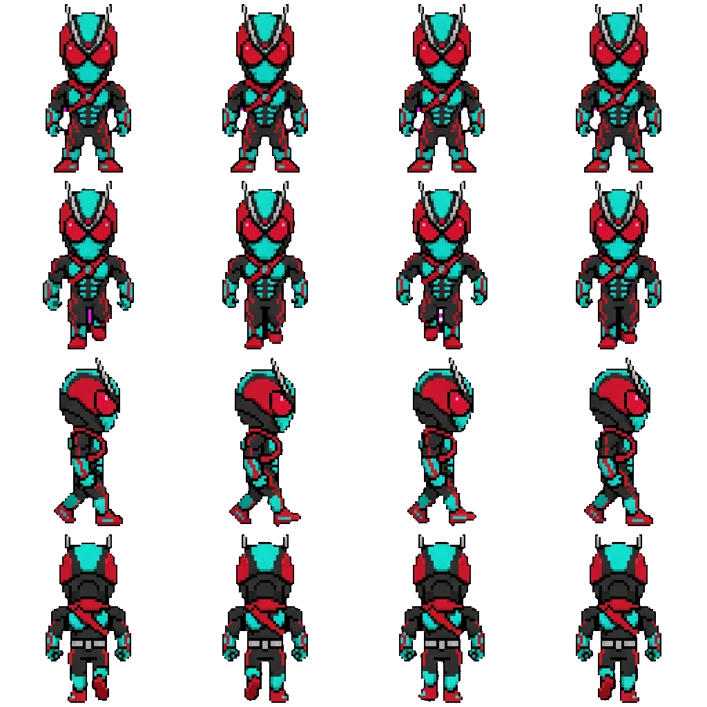Kamen Rider Zetze movement sprite