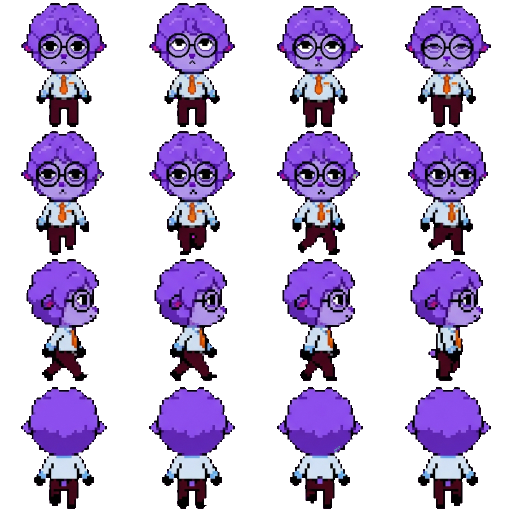 Secretary movement sprite