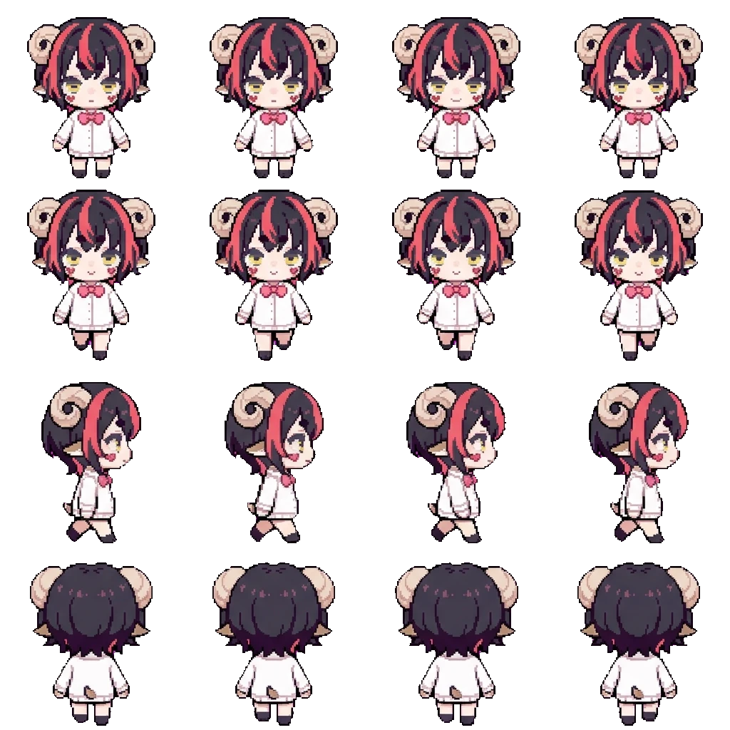 Faustine movement sprite