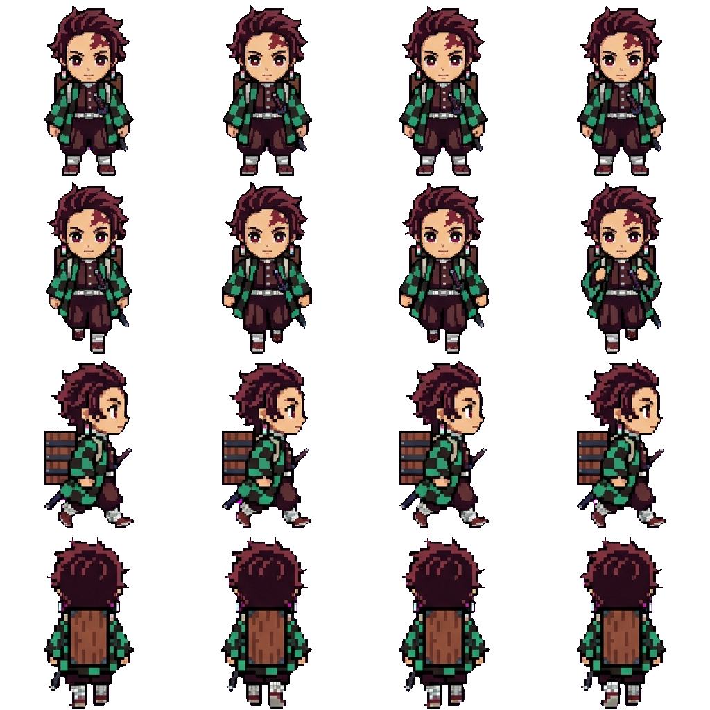 Tanjiro Kamado movement sprite