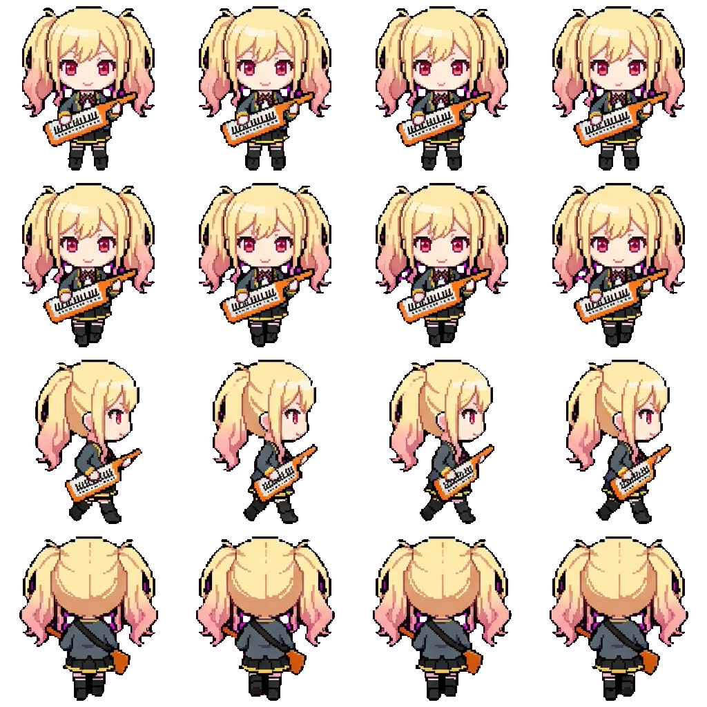 Saki Tenma movement sprite