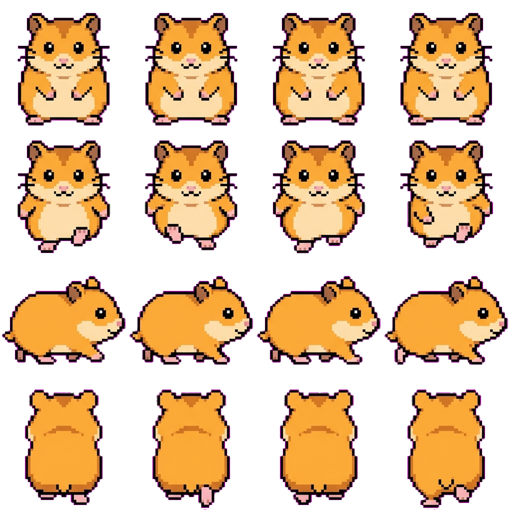 Popcorn movement sprite