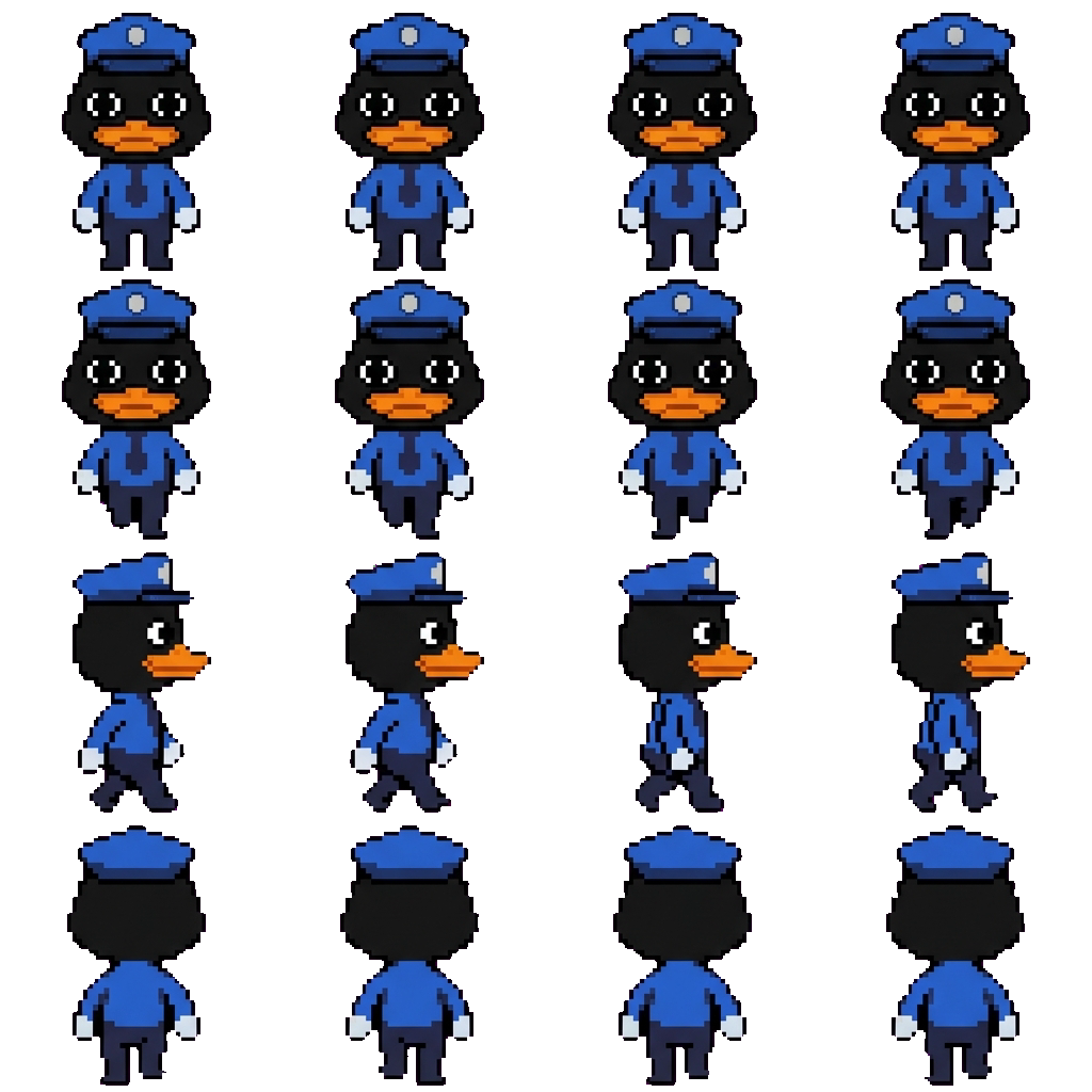 Officer Duckman movement sprite