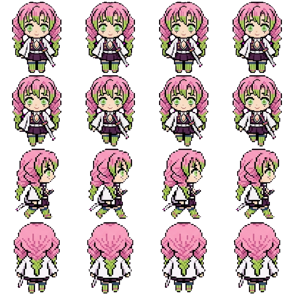 Mitsuri Kanroji movement sprite