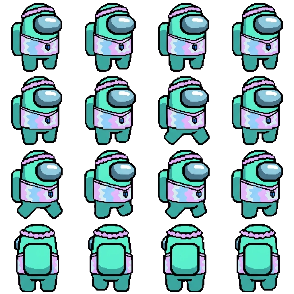 Cyan movement sprite