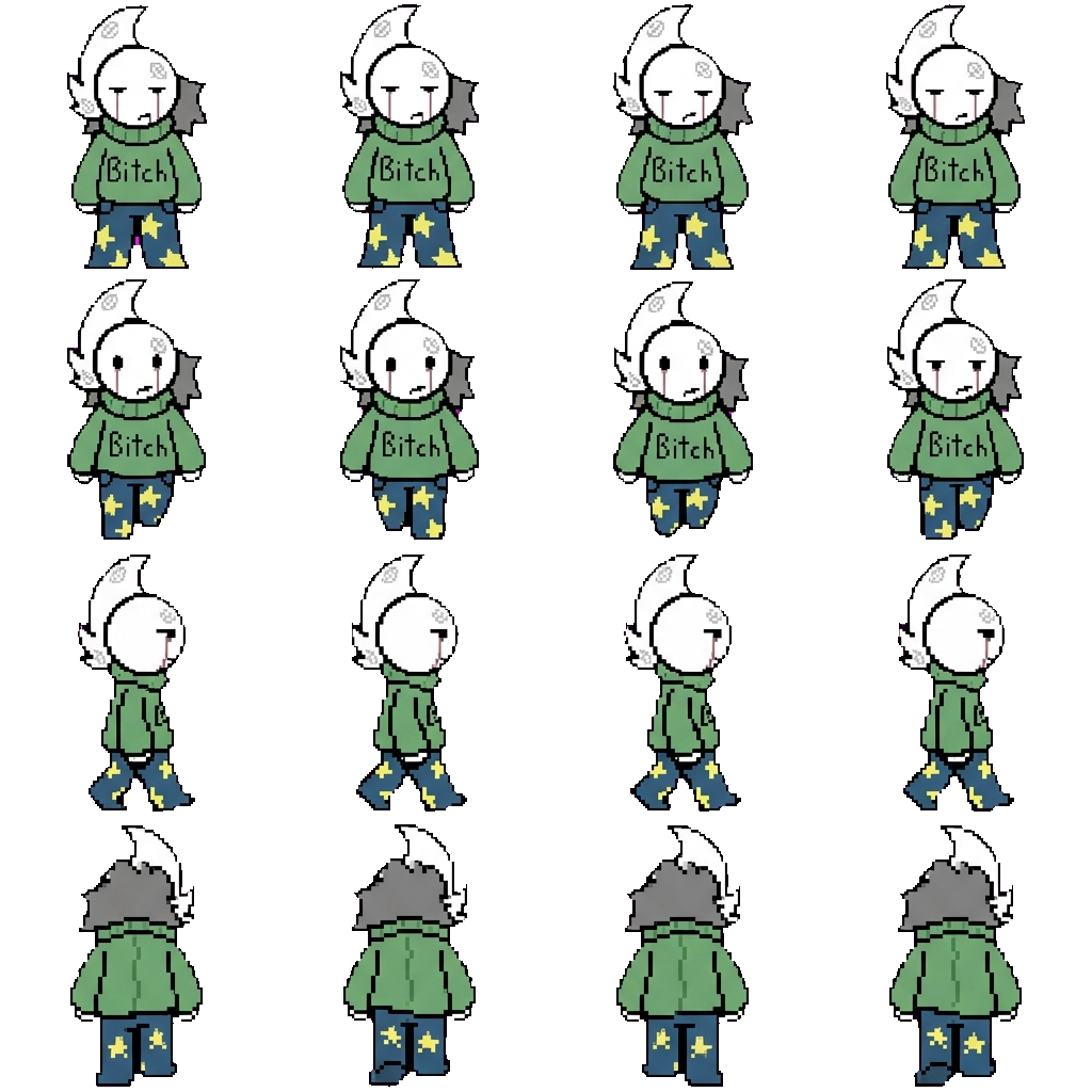 Evil friend movement sprite