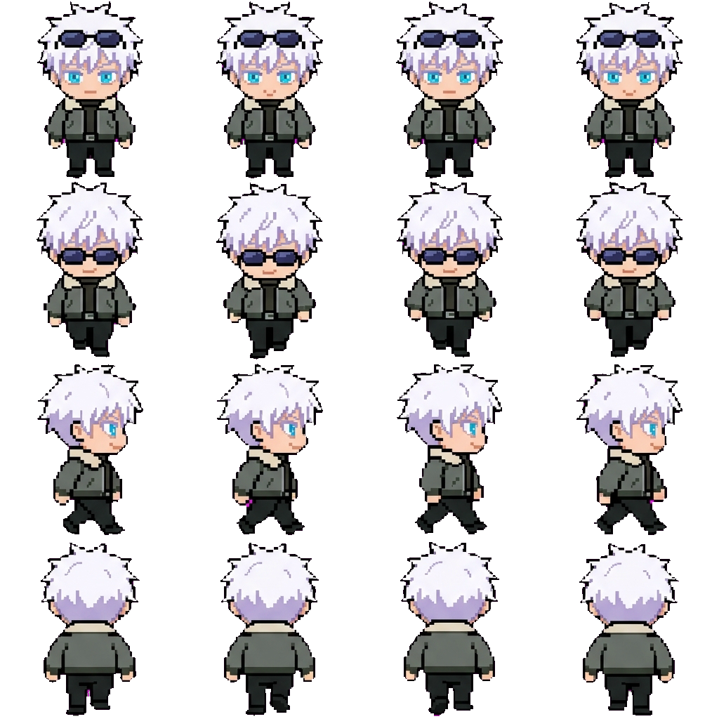 Satoru Gojo movement sprite