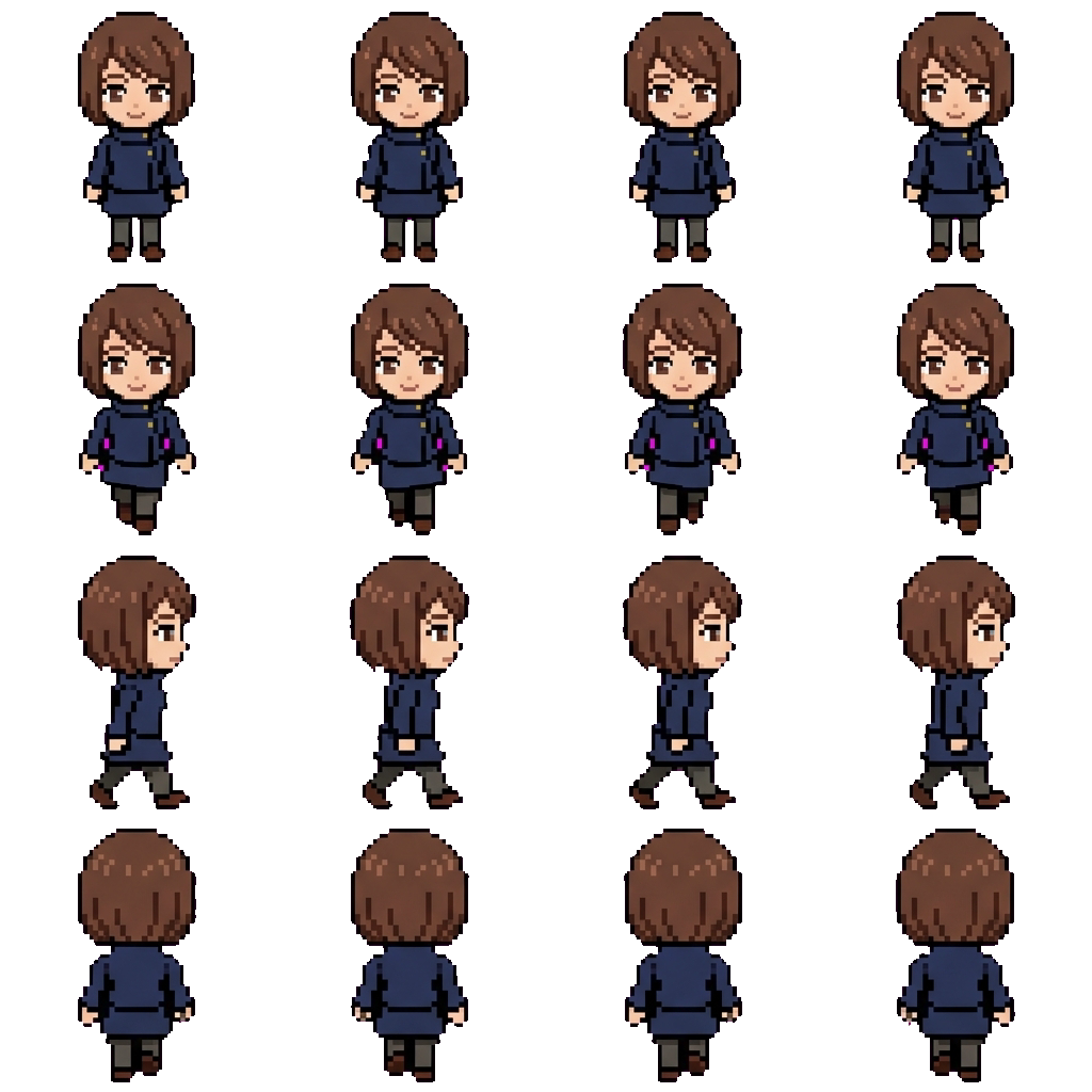 Shoko Ieiri movement sprite
