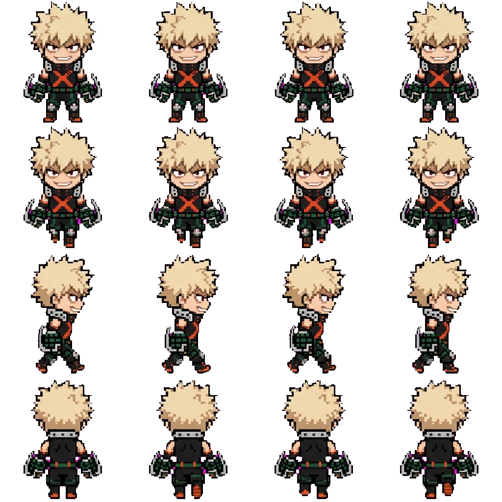 Katsuki bakugo movement sprite
