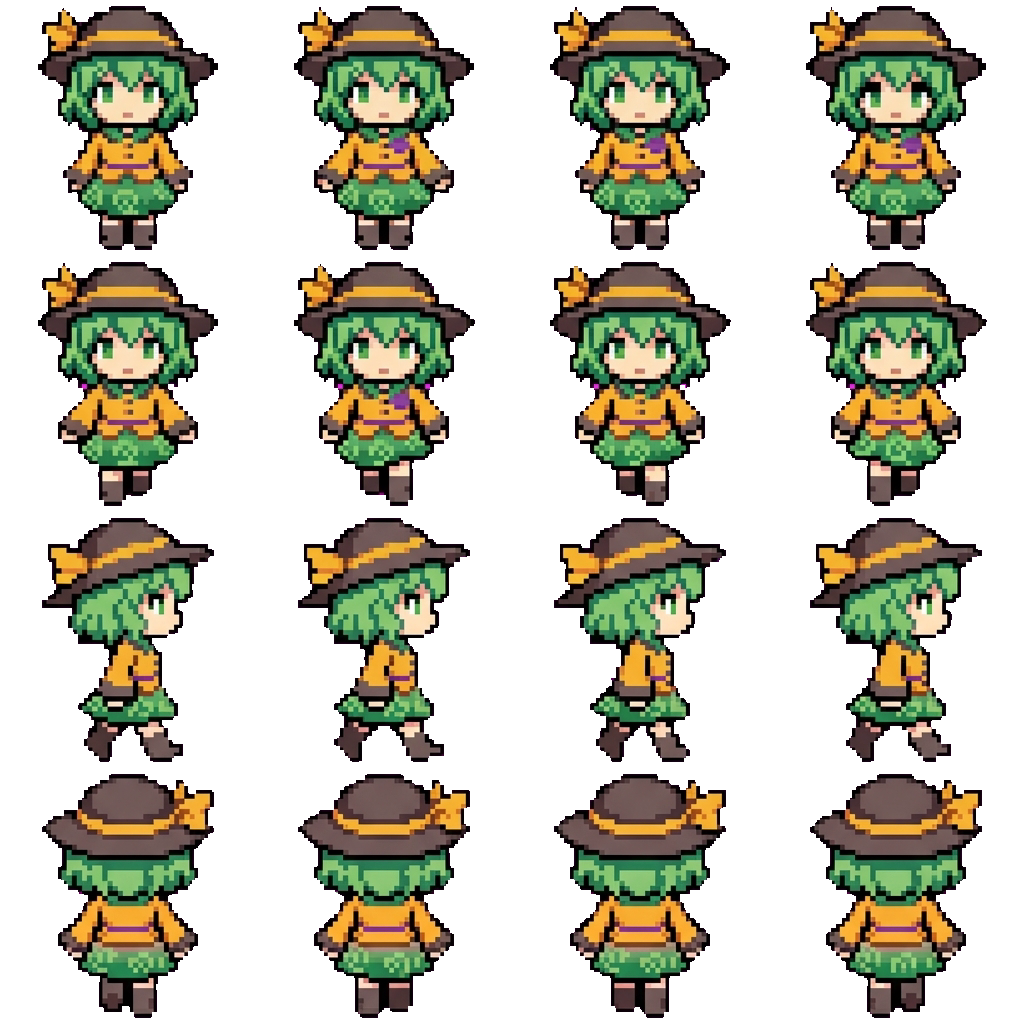 Koishi Komeiji movement sprite
