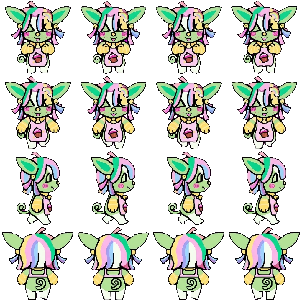 Sparkler movement sprite