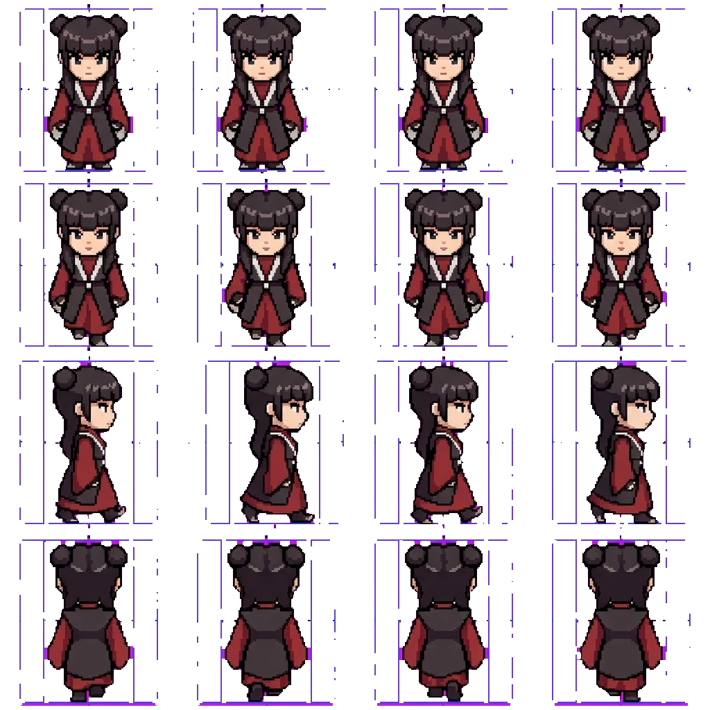 Mei movement sprite