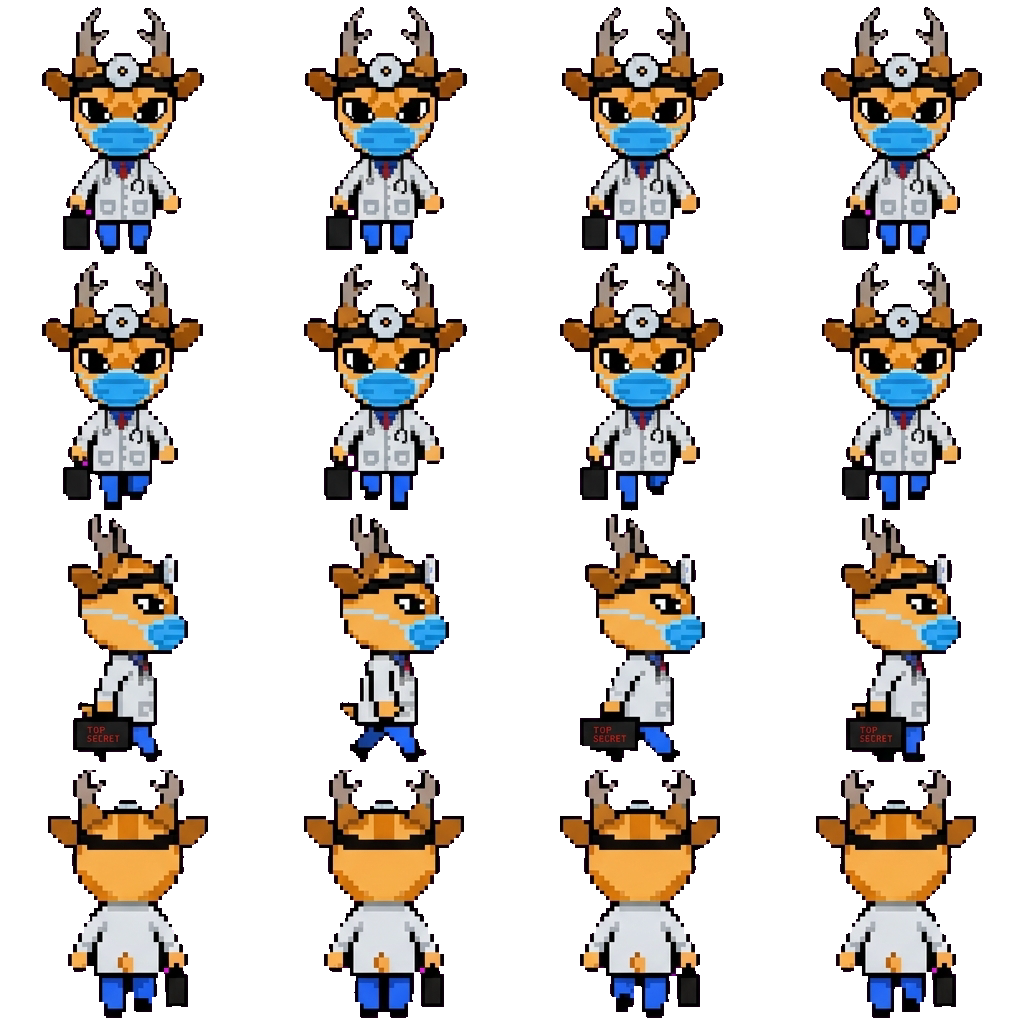 Dr. Harlow movement sprite