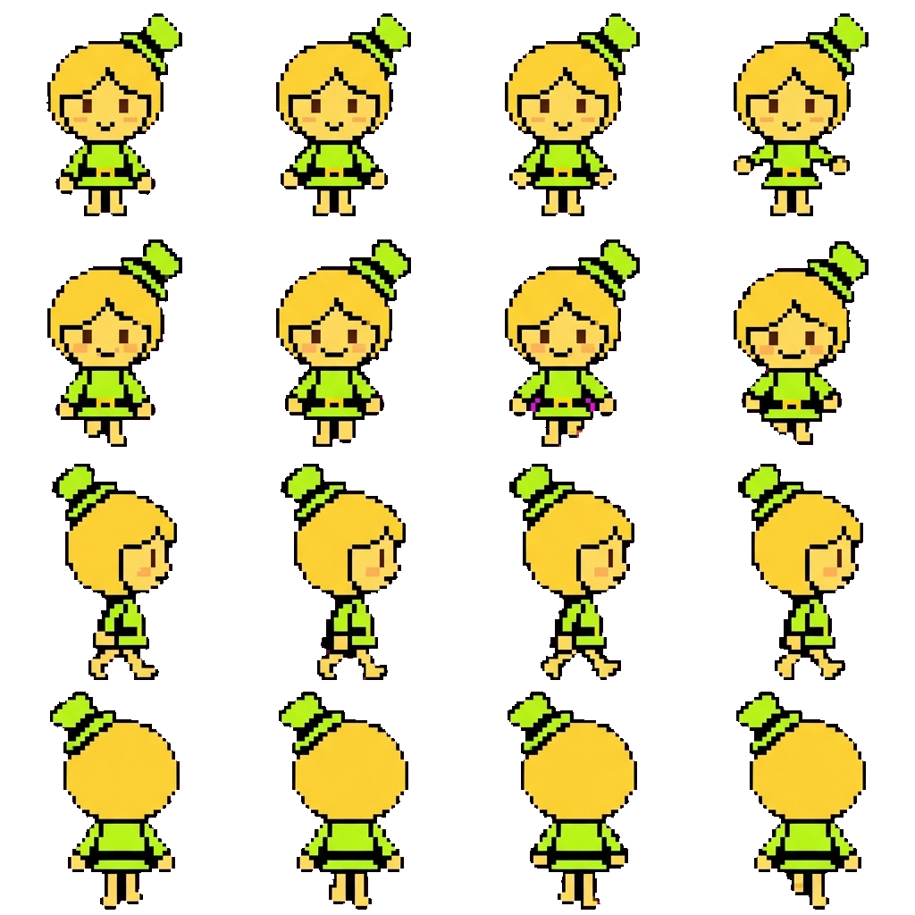 Lucky p. movement sprite