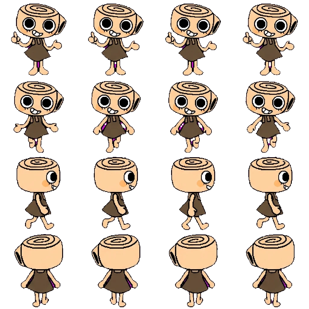 Shelly movement sprite