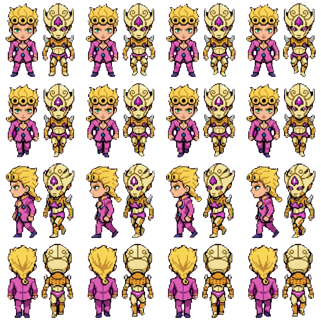 Giorno and G.E.R movement sprite