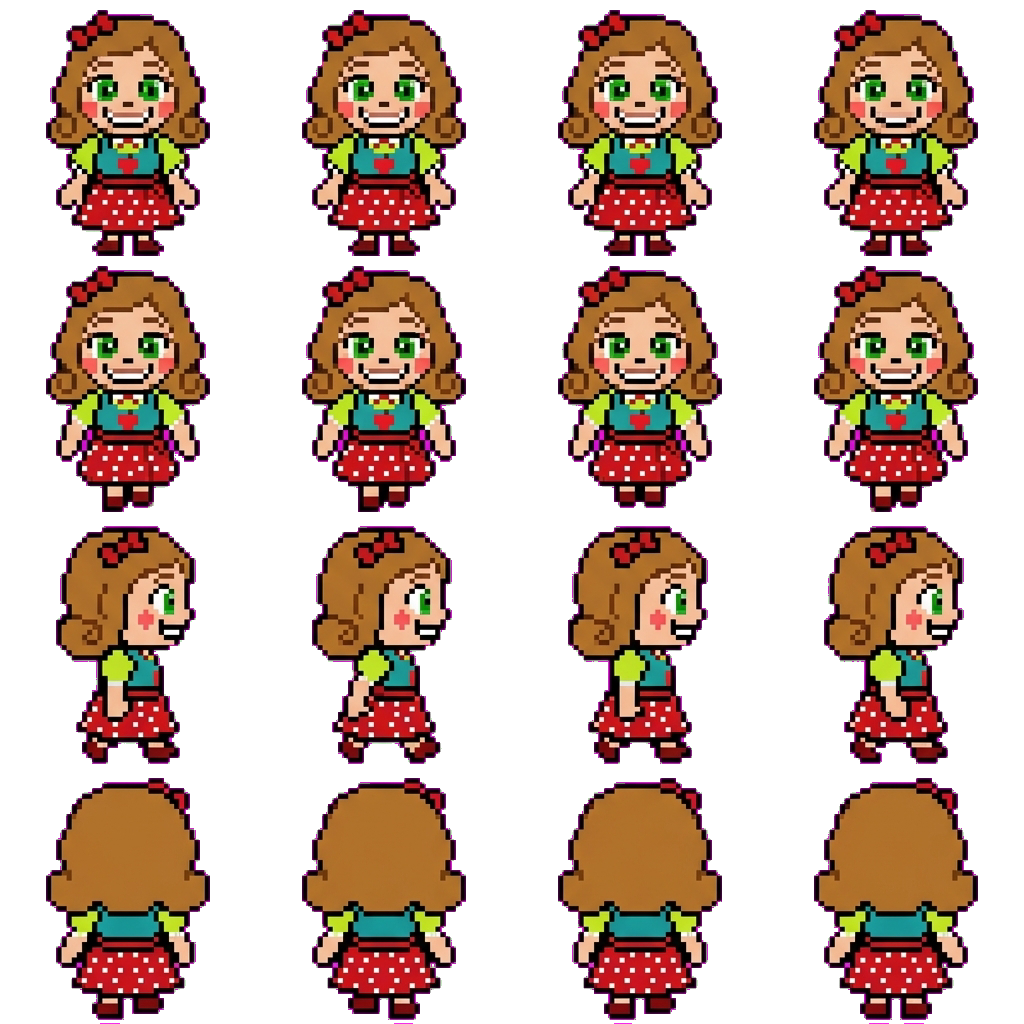 Ms. Delight movement sprite