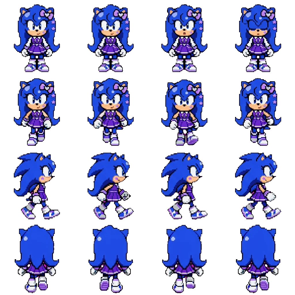 One The hedgehog movement sprite