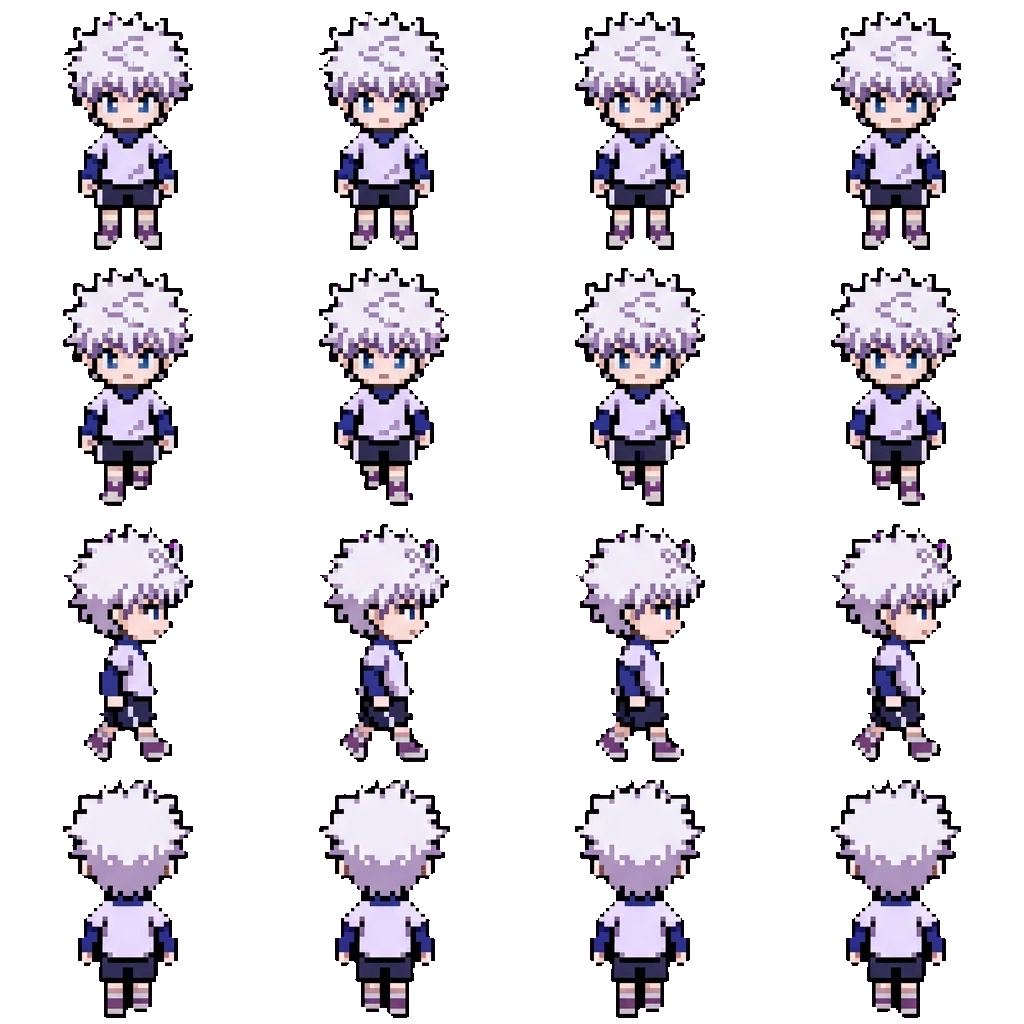 Killua Zoldyck movement sprite
