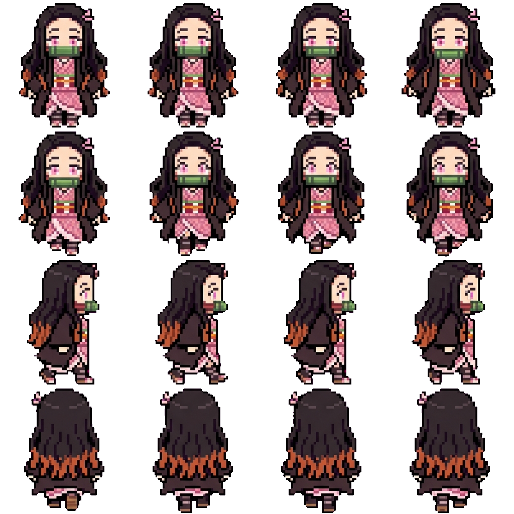 Nezuko Kamado movement sprite