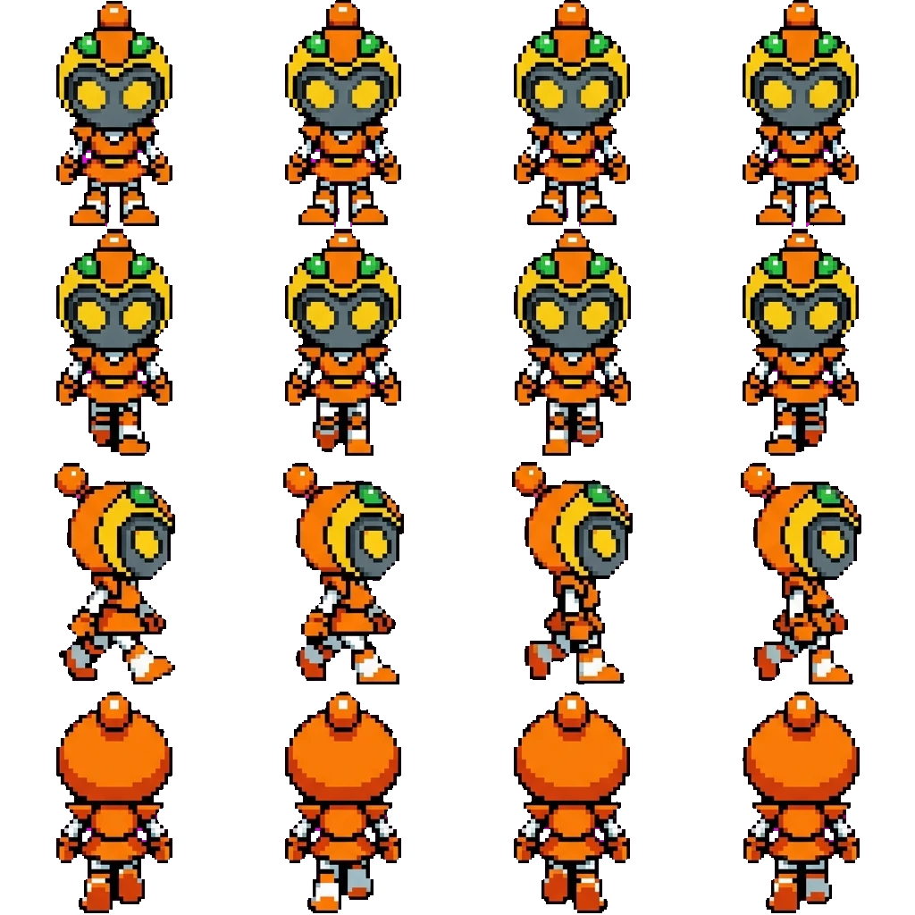 Lady movement sprite