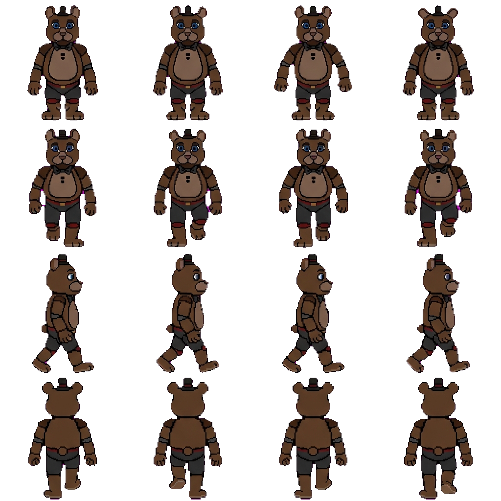 Freddy Fazbear movement sprite