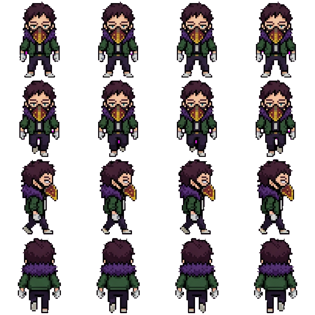 Kai Chisaki movement sprite